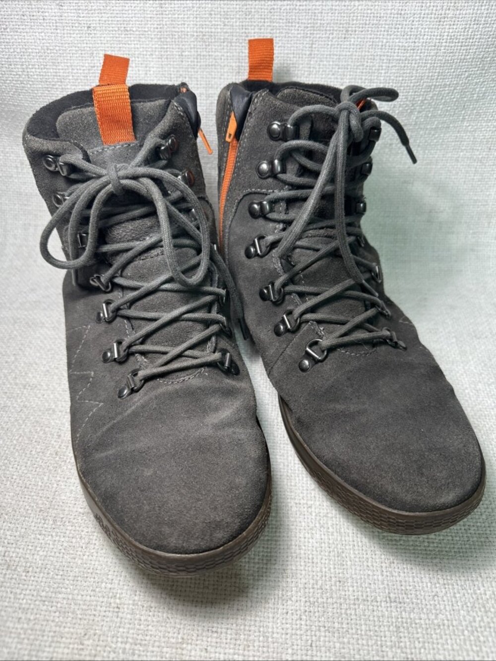 Cushe Matthias WP Boots Shoes Men’s Size 10 Gray Leather Lace Up Hiking Outdoors